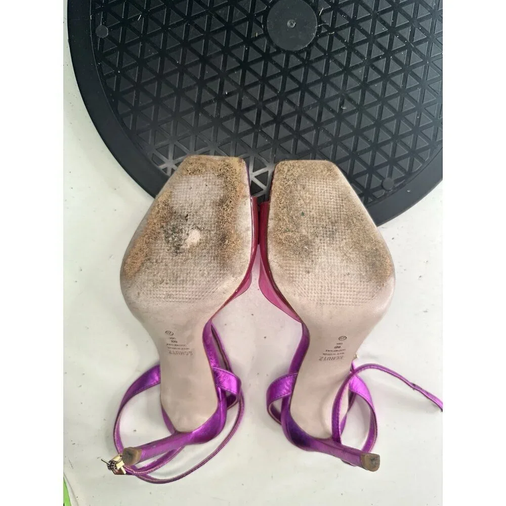 Schutz Jamili Barbie Pink Sandal Heels Size 6B